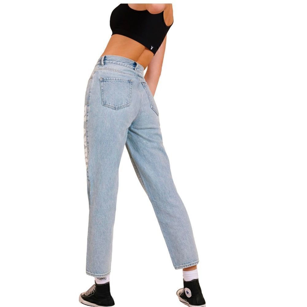 Playboy x PacSun High Waisted Straight Leg Jeans - Picture 7 of 8